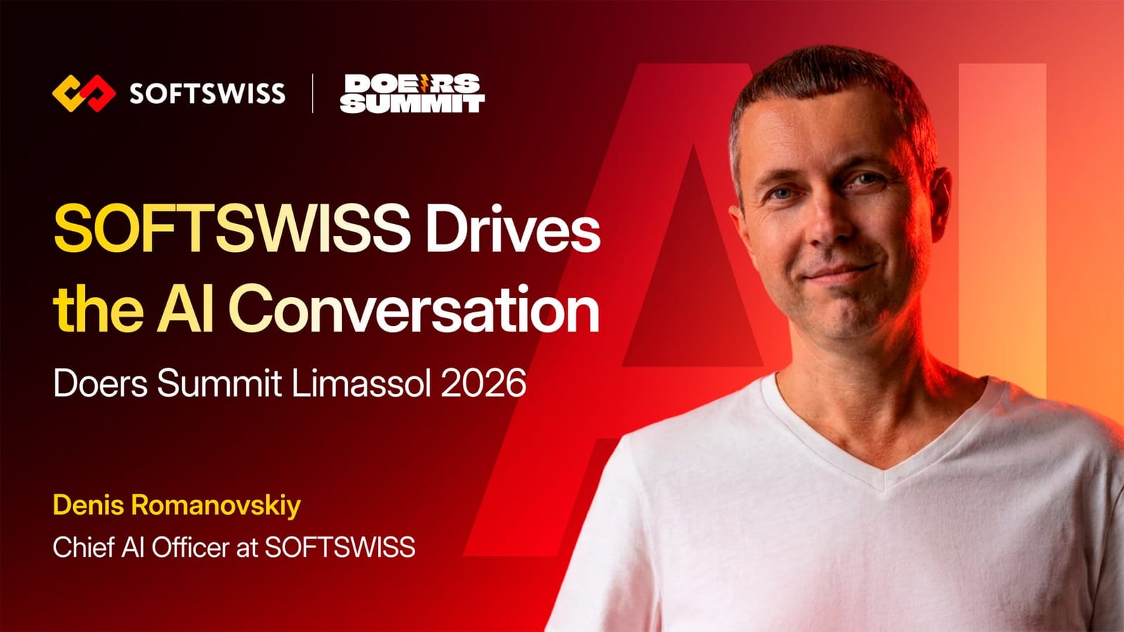 SOFTSWISS to showcase AI leadership at Doers Summit Limassol