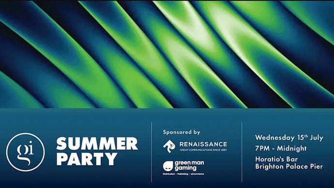 GamesIndustry.biz Summer Party Returns on July 15