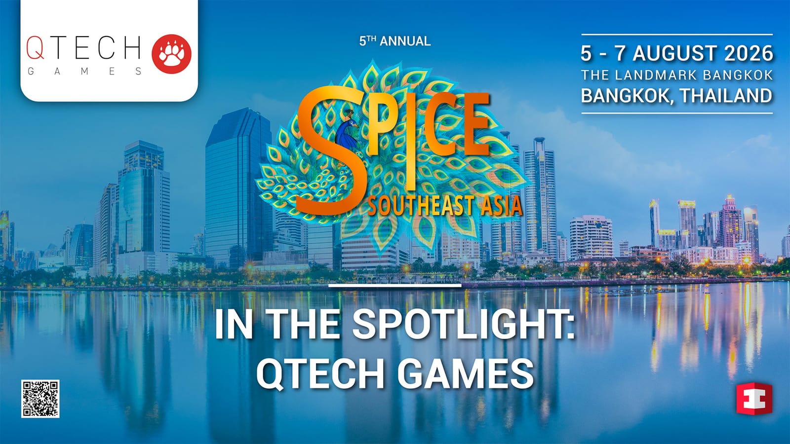QTech Games sponsors SPiCE Southeast Asia 2026